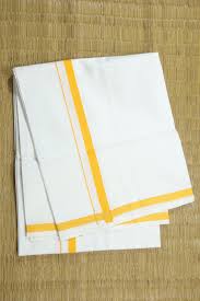 Casual Dhoti - Striped - Blue - Cotton-Silk - 2.5m