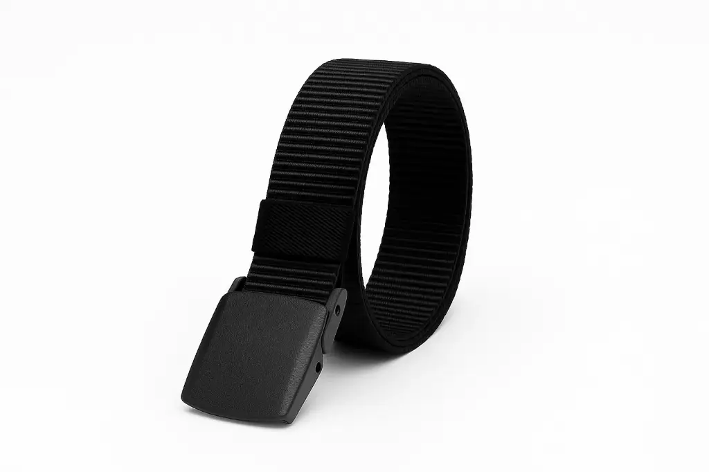 Men Casual Black, White Nylon Belt