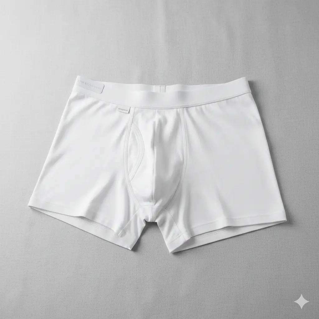 Mens White Trunk Underwear  (80)