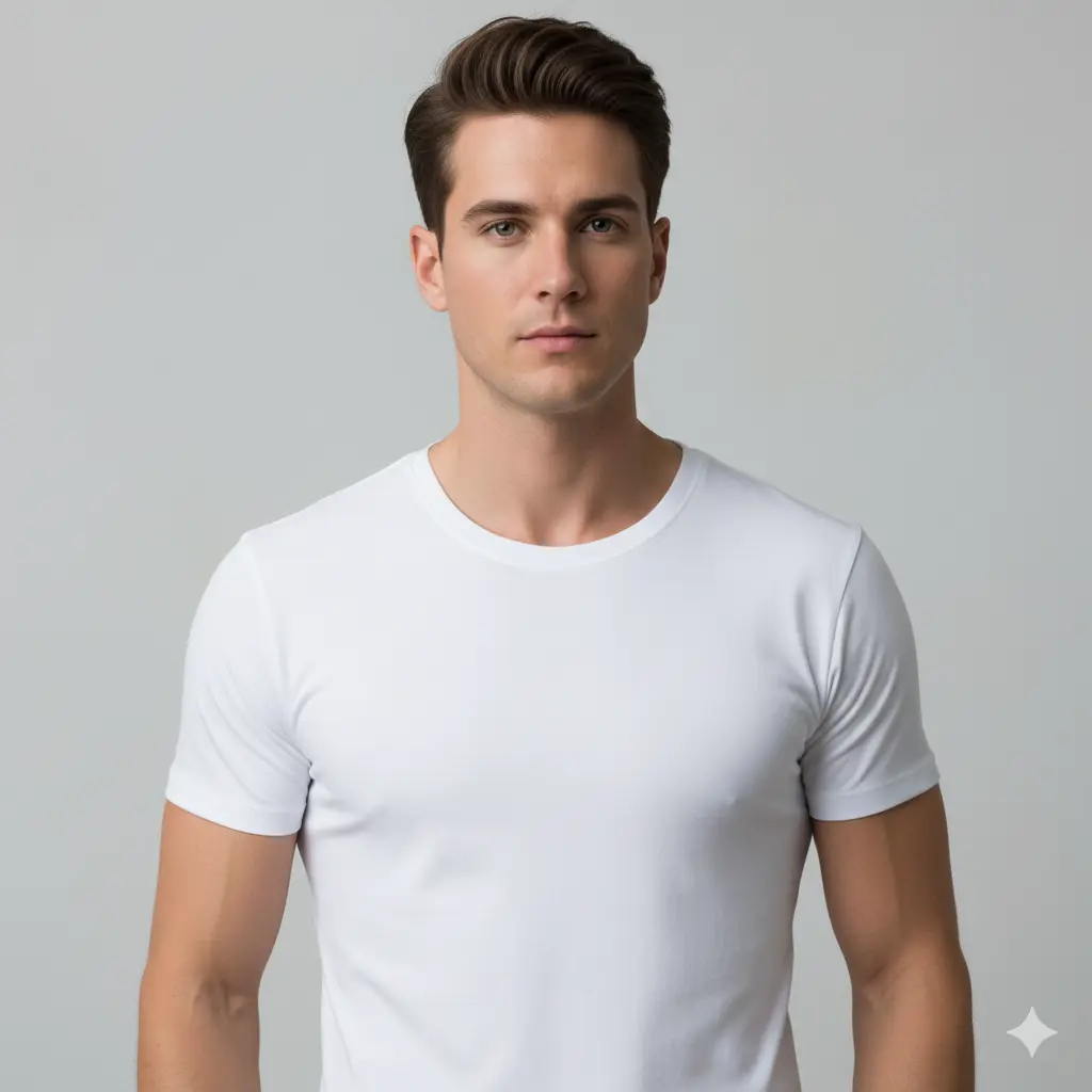 Men's Half-Sleeve Undershirt  (XL)